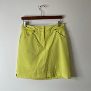 EP Pro bright yellow golf skort skirt size 4